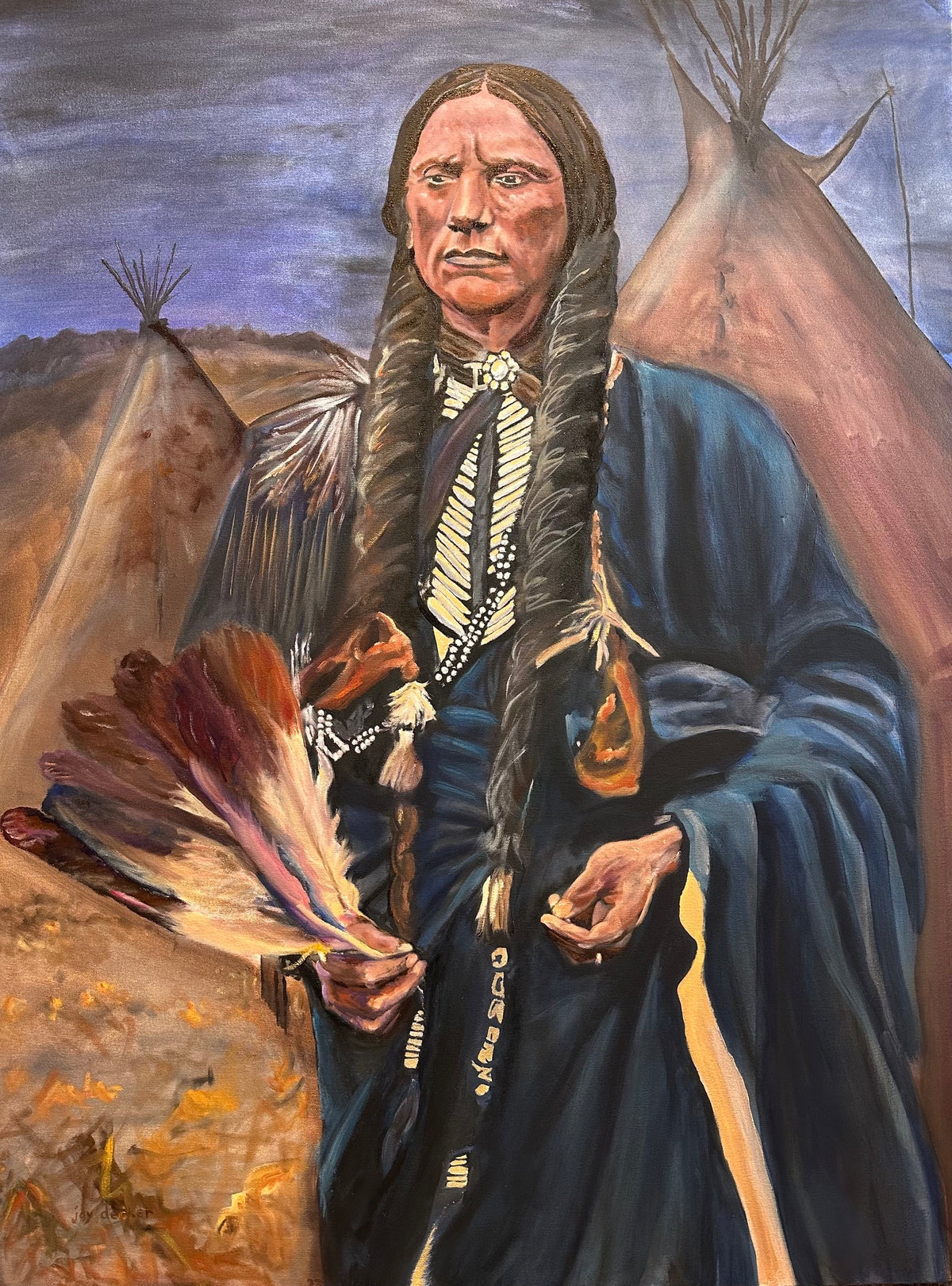 Quanah Parker — fine art print of original 30x40 oil portrait by Jay Decker